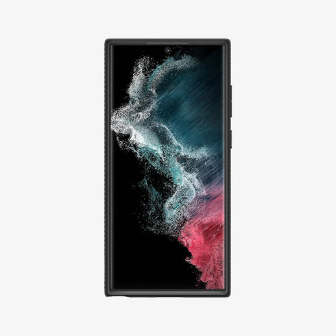 ACS03915 - Galaxy S22 Ultra 5G Case Liquid Air in black showing the back